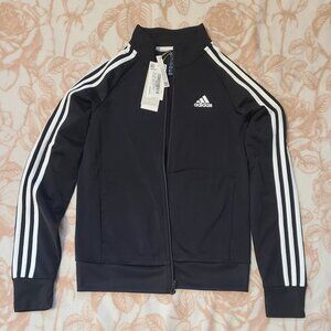 Adidas Slim 3-Stripes Track Zip Sweater - Womens XS